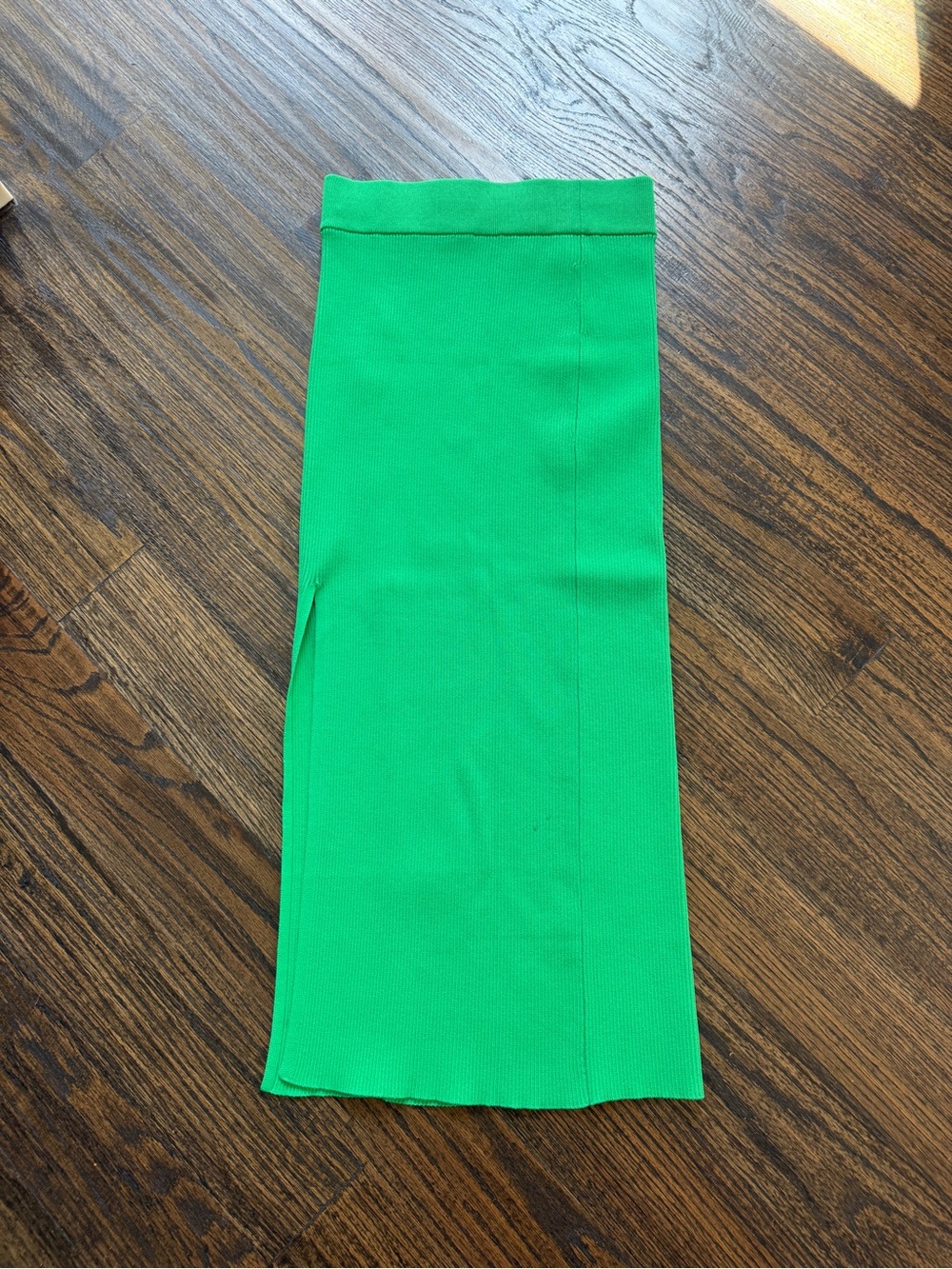 Zara Bright Green Midi Skirt